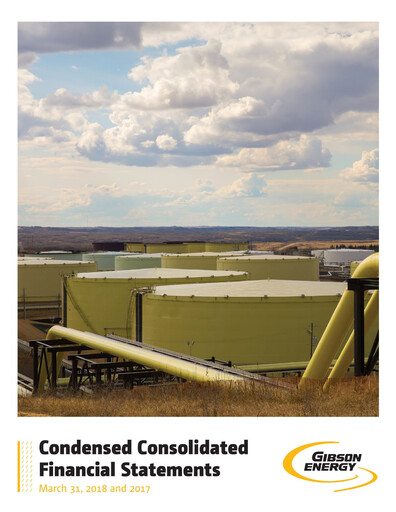 Thumbnail Gibson Energy Quarterly Report 2018-q1