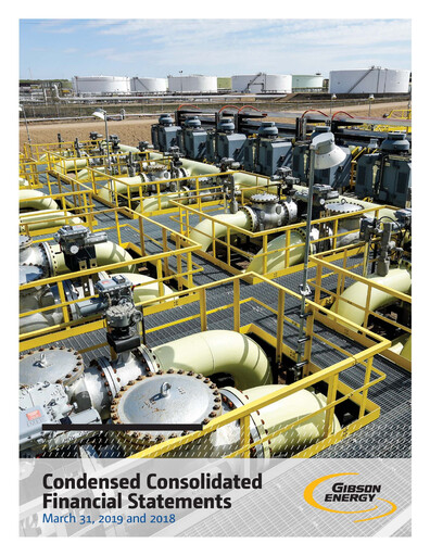 Thumbnail Gibson Energy Quarterly Report 2019-q1