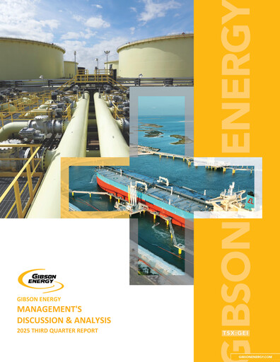 Thumbnail Gibson Energy Quarterly Report 2025-q3