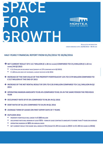 Thumbnail Montea Comm Half-year Report 2016-h1