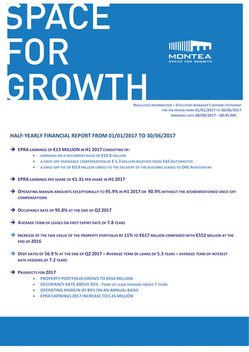 Thumbnail Montea Comm Half-year Report 2017-h1