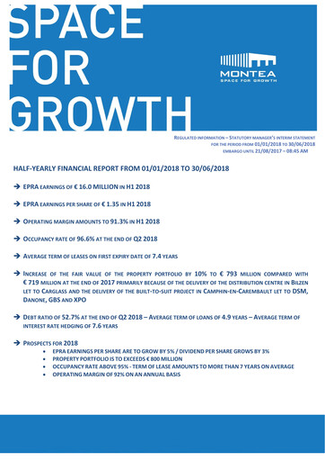 Thumbnail Montea Comm Half-year Report 2018-h1