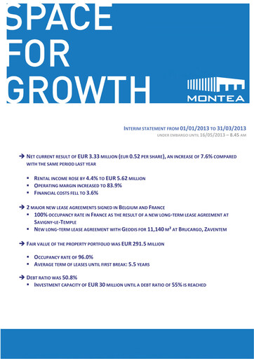 Thumbnail Montea Comm Quarterly Report 2013-q1
