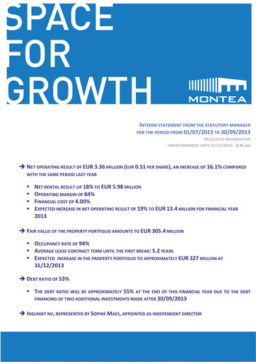 Thumbnail Montea Comm Quarterly Report 2013-q3