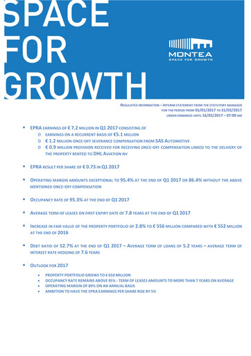 Thumbnail Montea Comm Quarterly Report 2017-q1