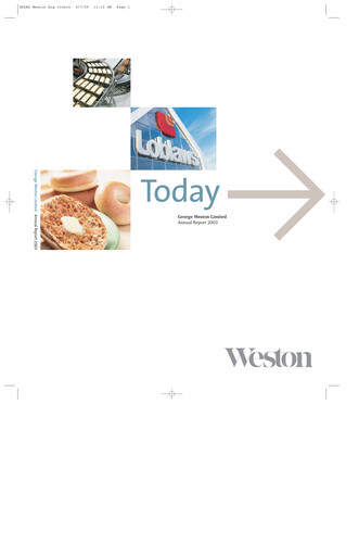 Thumbnail George Weston Annual Report 2003