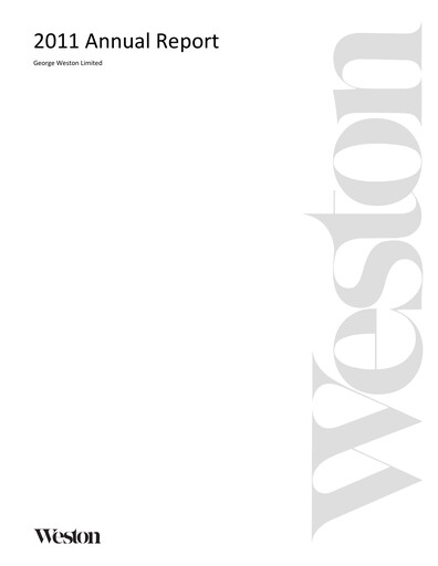 Thumbnail George Weston Annual Report 2011