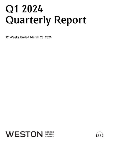 Thumbnail George Weston Quarterly Report 2024-q1