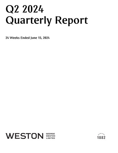 Thumbnail George Weston Quarterly Report 2024-q2