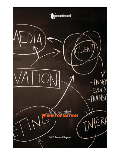 Thumbnail Transcontinental Annual Report 2010