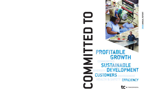 Thumbnail Transcontinental Annual Report 2019
