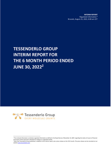 Thumbnail Tessenderlo Group Half-year Report 2022-h1