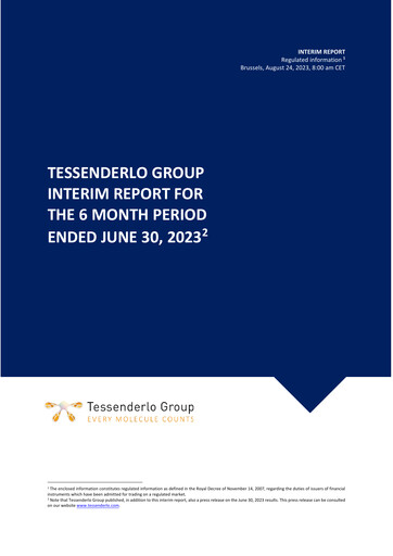 Thumbnail Tessenderlo Group Half-year Report 2023-h1