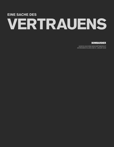 Vorschaubild Bombardier Jahresbericht 2006