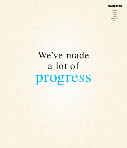 Thumbnail Bombardier Annual Report 2003