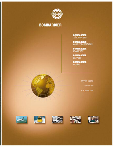 Thumbnail Bombardier Annual Report 1998