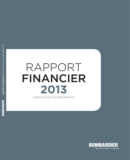 Thumbnail Bombardier Financial Report 2013