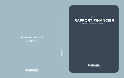 Thumbnail Bombardier Financial Report 2015