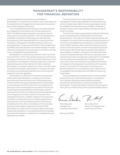 Thumbnail Bombardier Financial Statement 2011