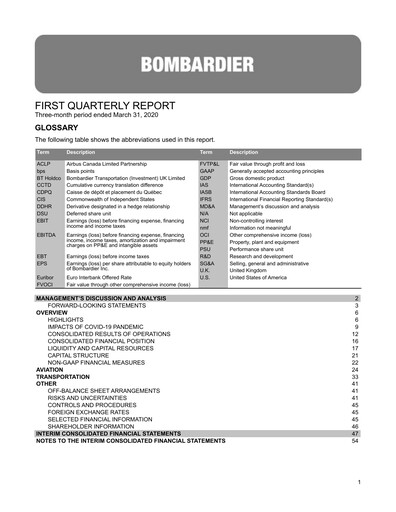 Vorschaubild Bombardier Quartalsbericht 2020-q1