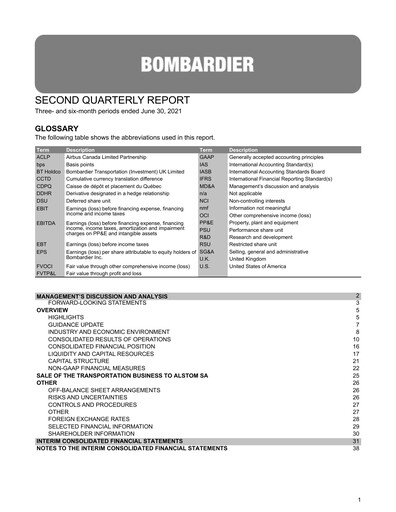 Vorschaubild Bombardier Quartalsbericht 2021-q2