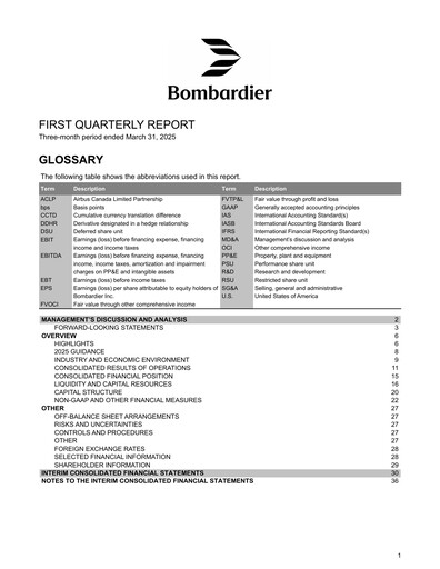 Vorschaubild Bombardier Quartalsbericht 2025-q1