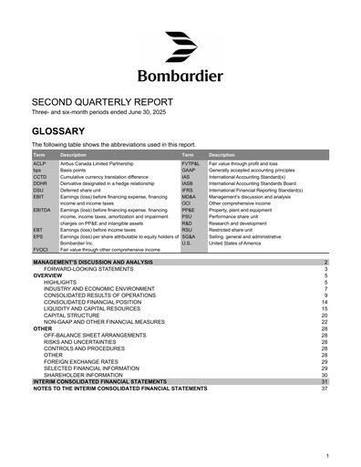 Vorschaubild Bombardier Quartalsbericht 2025-q2