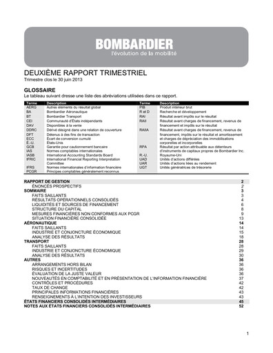 Thumbnail Bombardier Quarterly Report 2013-q2