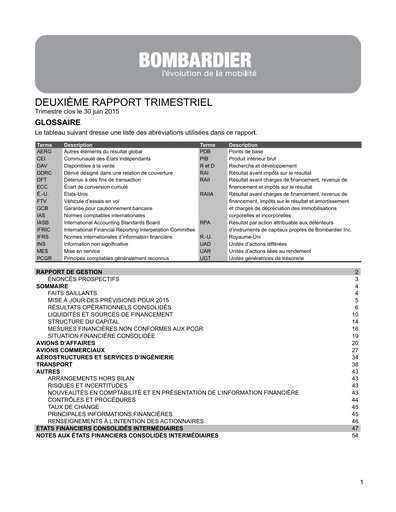 Thumbnail Bombardier Quarterly Report 2015-q2