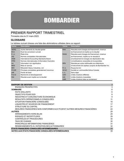Thumbnail Bombardier Quarterly Report 2023-q1