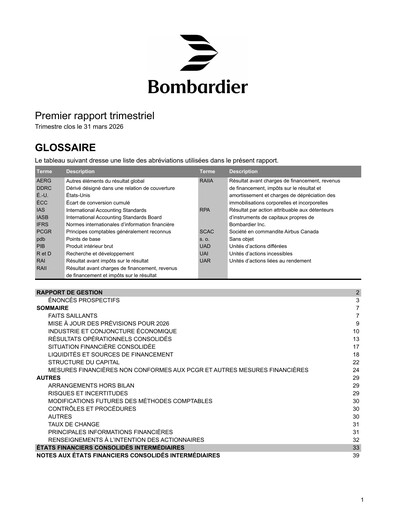 Thumbnail Bombardier Quarterly Report 2026-q1