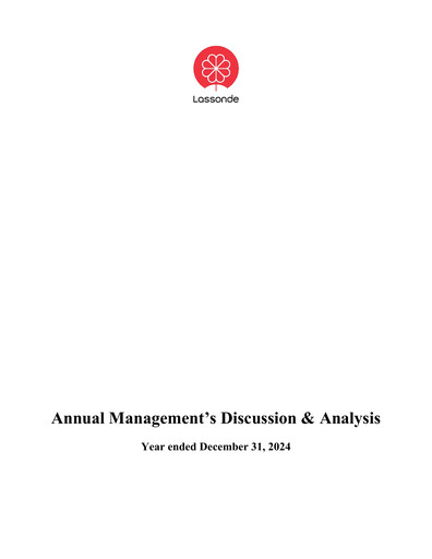 Thumbnail Lassonde Industries Annual Report 2024