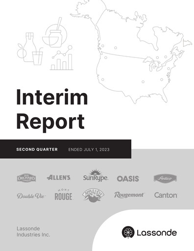 Thumbnail Lassonde Industries Quarterly Report 2023-q2