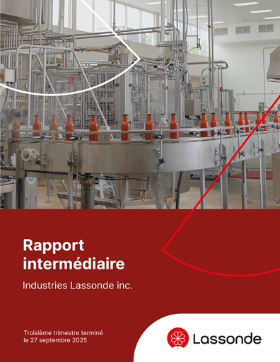 Thumbnail Lassonde Industries Quarterly Report 2025-q3