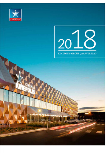 Thumbnail Kinepolis Group  Annual Report 2018