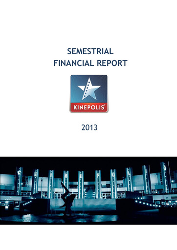 Miniature Kinepolis Group  Rapport semestriel 2013-h1