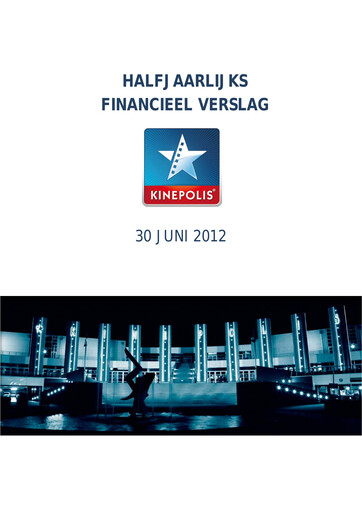 Miniature Kinepolis Group  Rapport semestriel 2012-h1