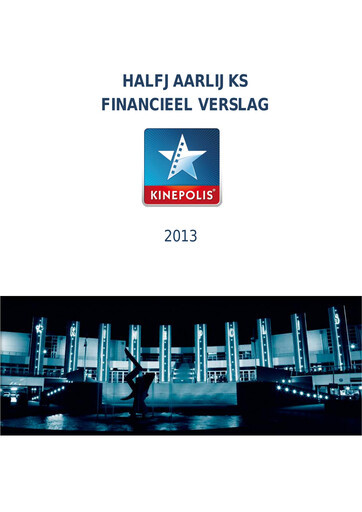 Miniature Kinepolis Group  Rapport semestriel 2013-h1