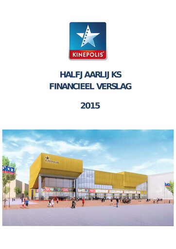 Miniature Kinepolis Group  Rapport semestriel 2015-h1