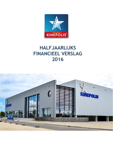 Miniature Kinepolis Group  Rapport semestriel 2016-h1