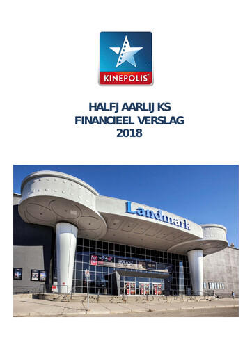 Miniature Kinepolis Group  Rapport semestriel 2018-h1
