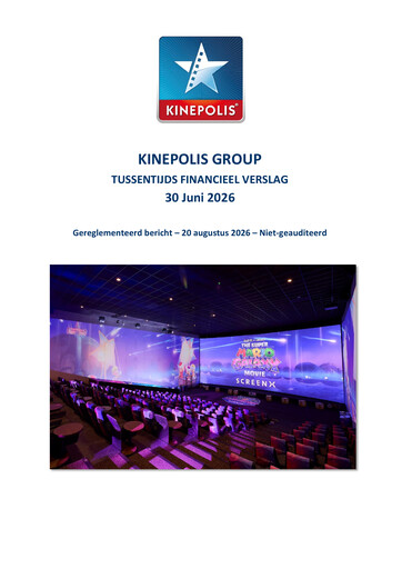 Miniature Kinepolis Group  Rapport semestriel 2026-h1