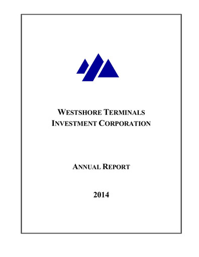 Thumbnail Westshore Terminals Investment Annual Report 2014