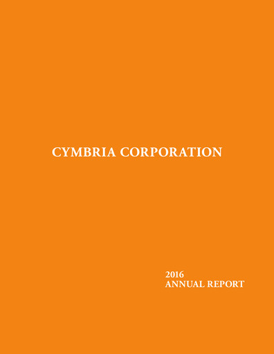Thumbnail Cymbria Annual Report 2016