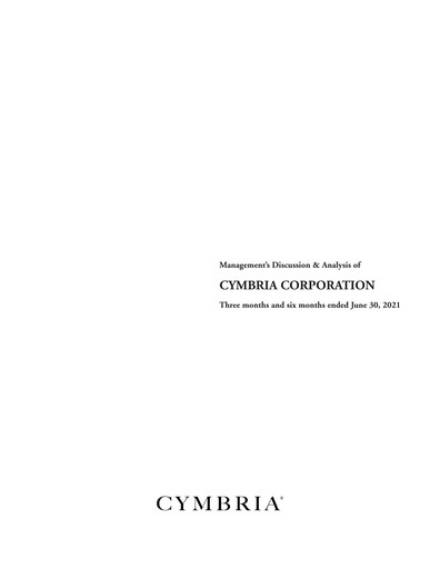 Thumbnail Cymbria Quarterly Report 2021-q2