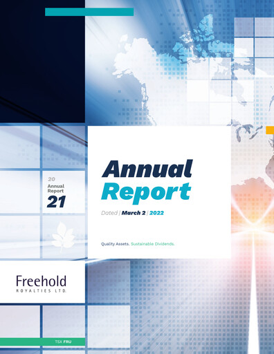 Thumbnail Freehold Royalties Annual Report 2021