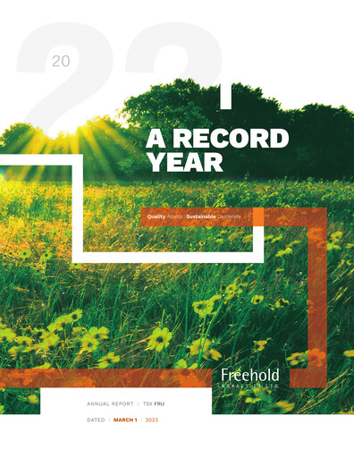 Thumbnail Freehold Royalties Annual Report 2022