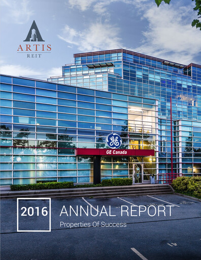 Thumbnail Artis REIT Annual Report 2016