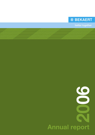 Vorschaubild NV Bekaert Jahresbericht 2006