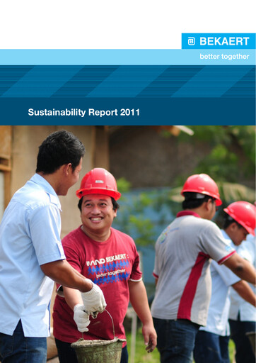 Thumbnail NV Bekaert Sustainability Report 2011
